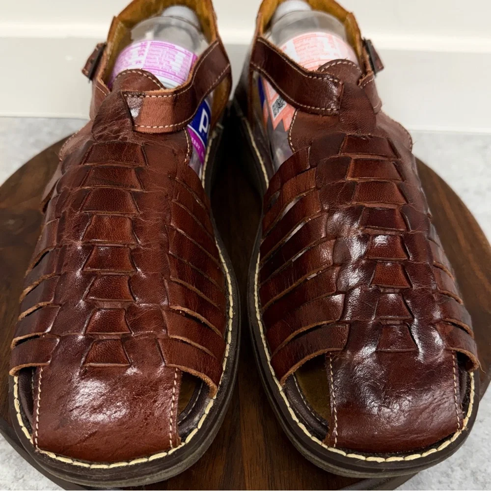 Brown Leather‎ Sandals